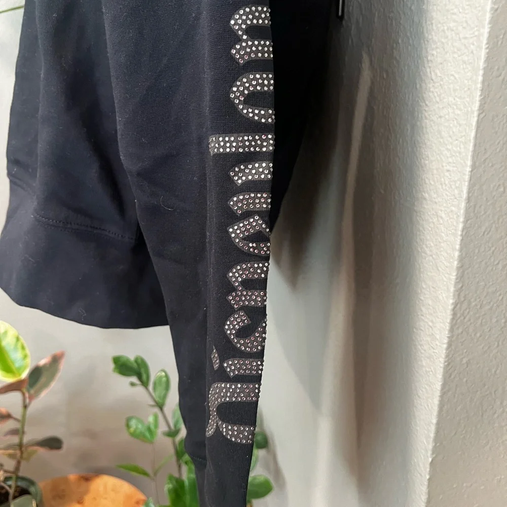 NWT Disney Black Hoodie with Glitter Mouse Logo 💫 - Picture 4 of 8